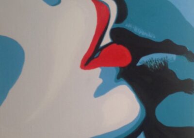 Teal Kiss by Gayle Carey