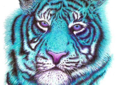 Teal Tiger by Gayle Carey